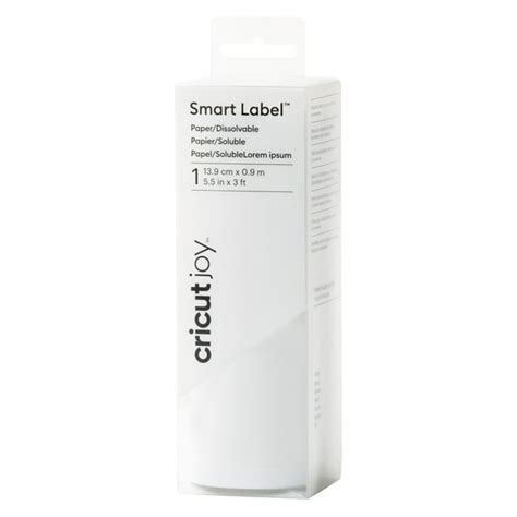 Cricut Joy Smart Dissolvable Paper Labels White 5.5x36